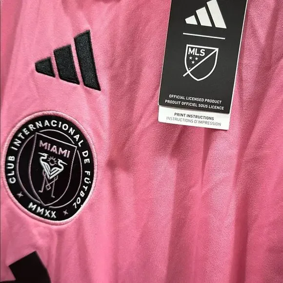 Adidas Inter Miami Home 9 Suárez Jersey MSRP $115 NWT Youth Size M 11-12Y - Picture 4 of 4